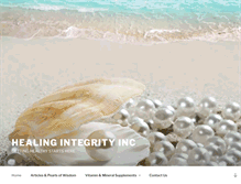 Tablet Screenshot of healingintegrityinc.com